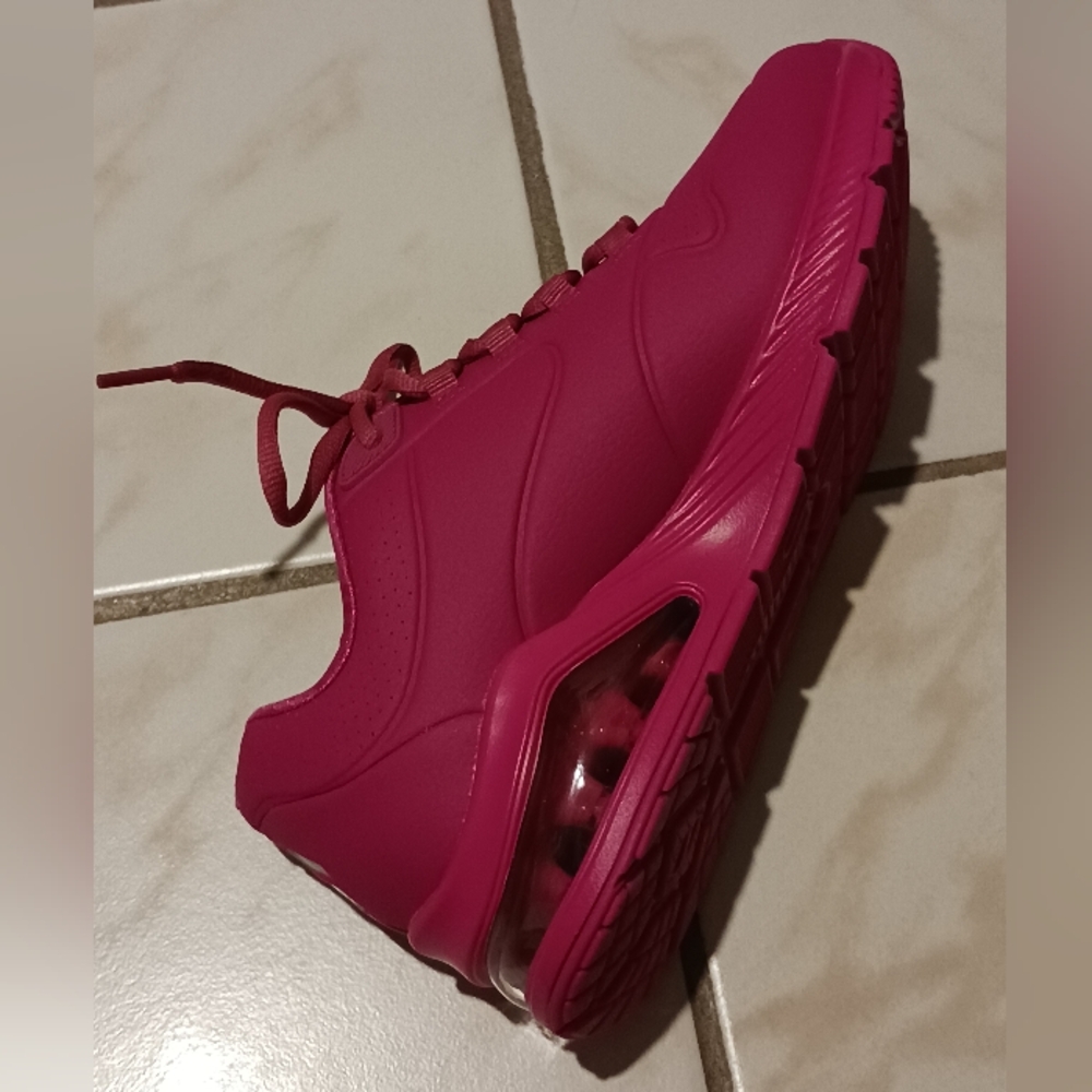 Skechers Street Los Angeles Air Cooled Memory Foam Vegan Fuschia - Picture 10 of 16